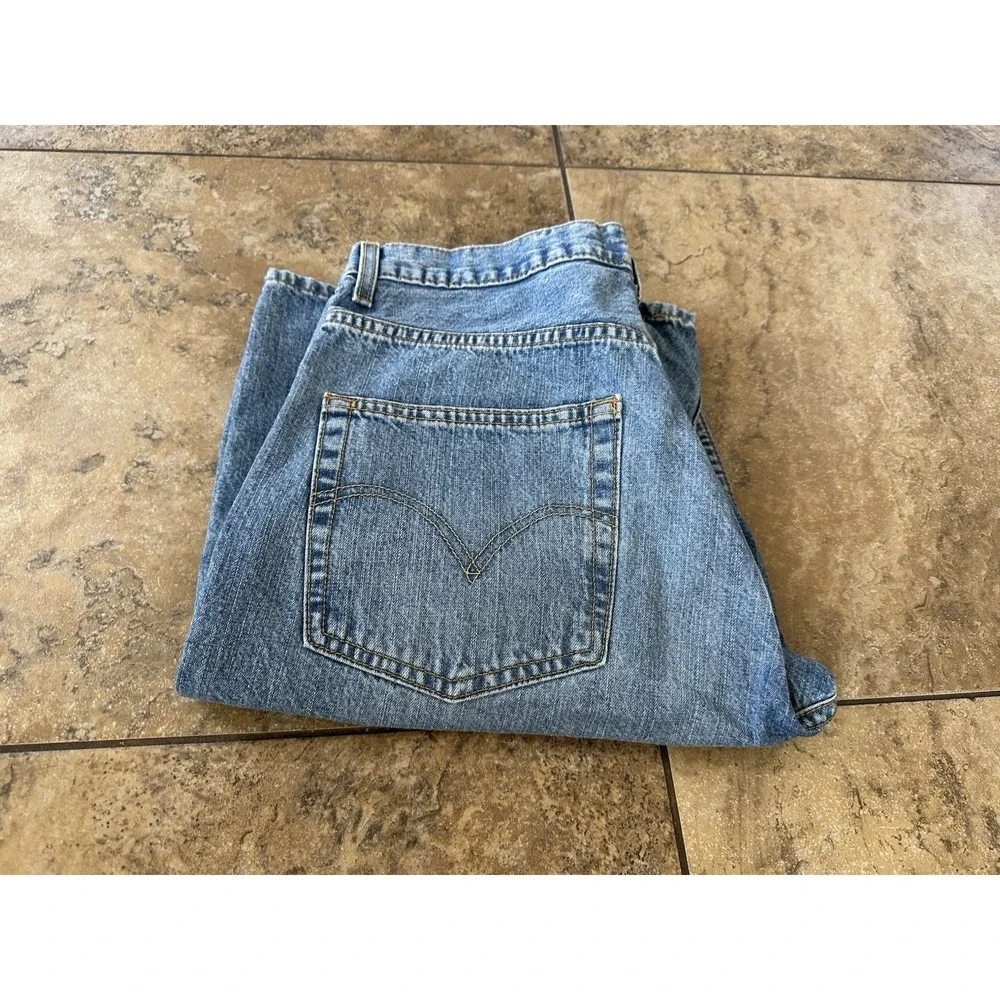 Levi's Men's 569 Loose Straight Denim Shorts Blue Size 32